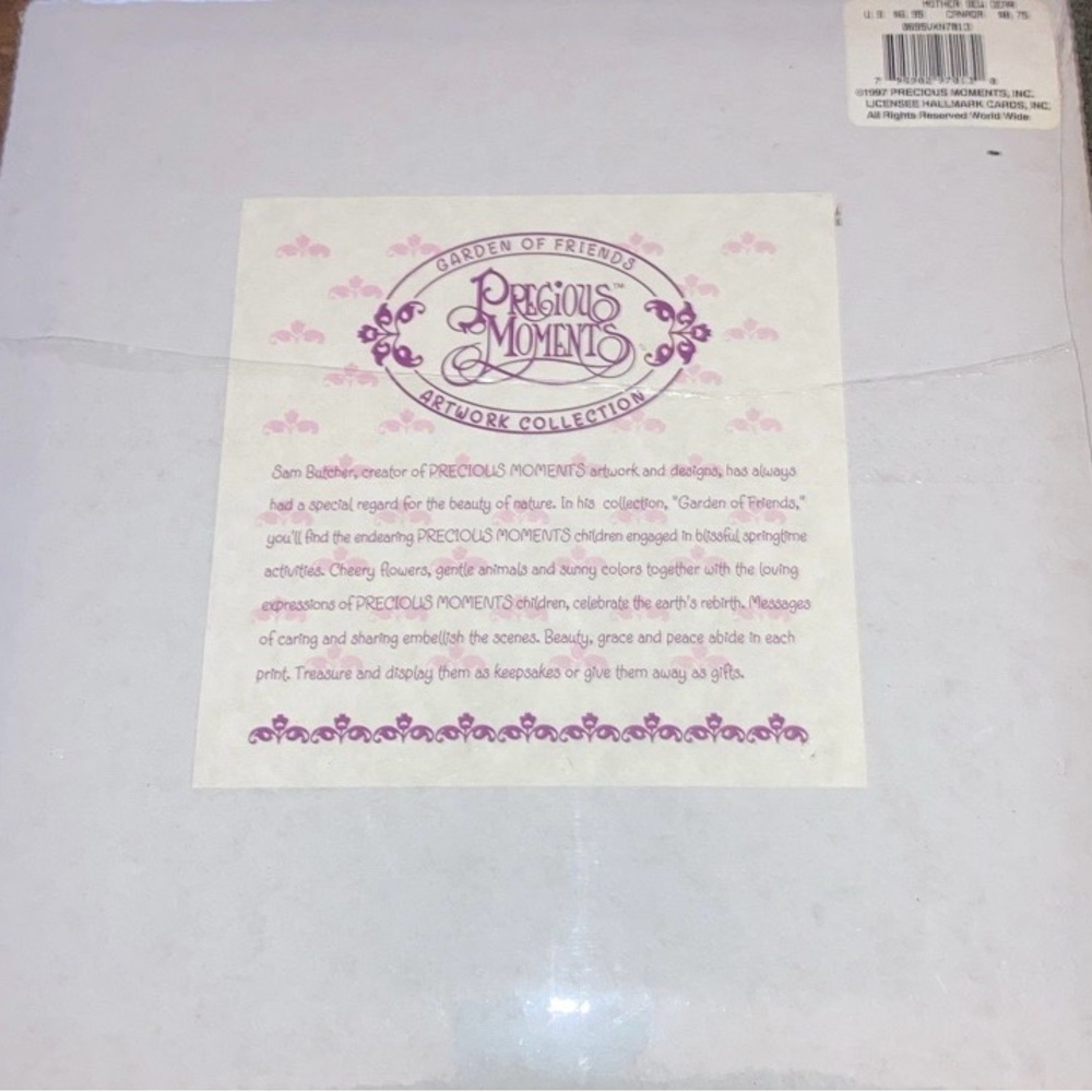 Vintage Precious Moments Hallmark Friends Forever Wall Art - new in plastic. - Picture 2 of 3